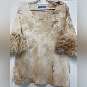 Shabby Chic Flare, by Flash & Trash,  with tule 3/4 sleeves ladies size